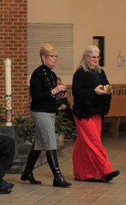 2018 St. LUke Award recipients Bobbie Bradley and Dr. Elizabeth Crowley at White Mass